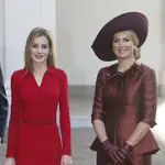 La Reina Letizia y Máxima de Holanda durante la visita de Estado a Países Bajos de 2014