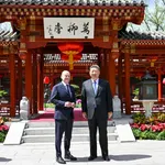 Xi Jinping y Olaf Scholz en Pekín