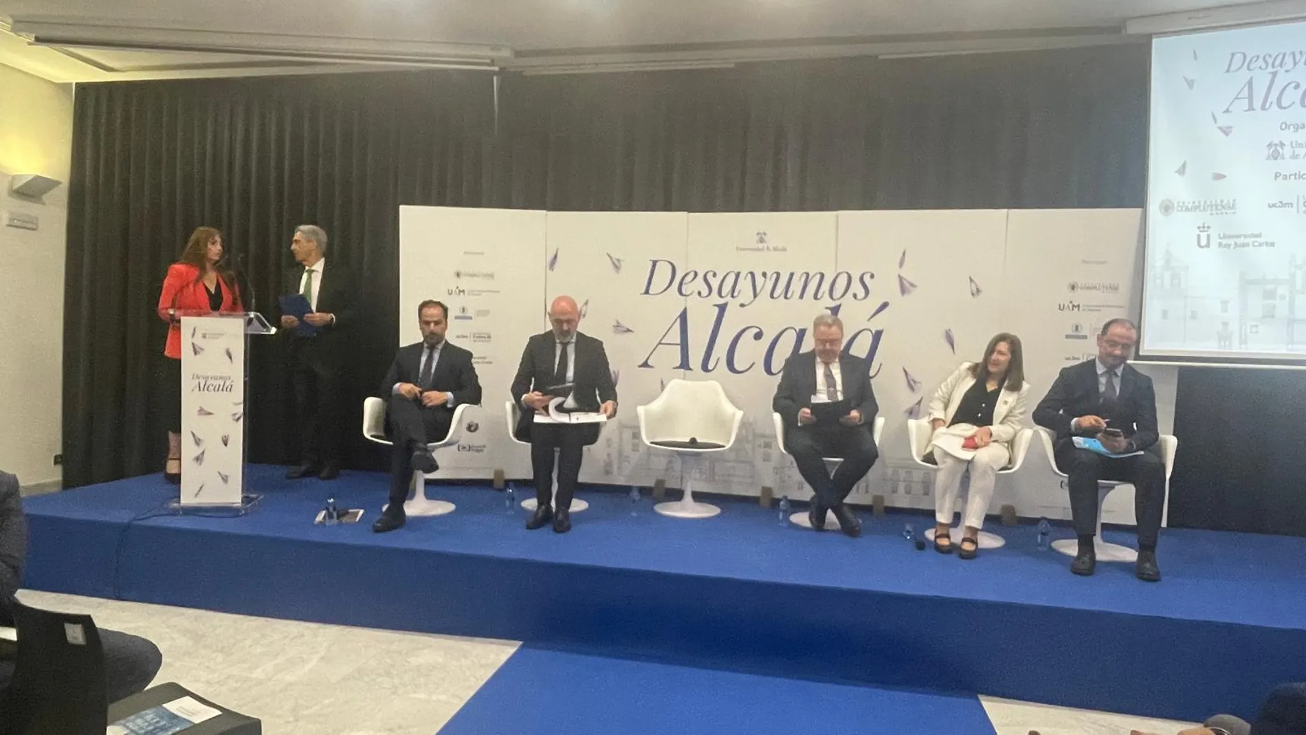 Los rectores de las seis universidades públicas madrileñas en los "Desayunos Alcalá"