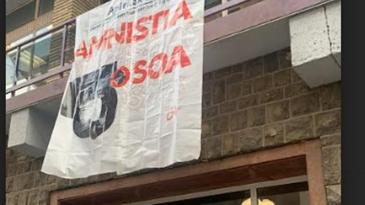UPN denuncia la colocación de una pancarta a favor de ETA en un edificio del Gobierno Foral