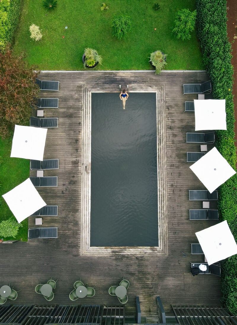 Piscina termal del Hotel Octant Furnas, fuente de caprichos terapéuticos