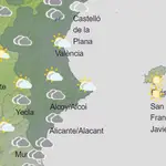 La Comunitat Valenciana amanece con nubes bajas, posibles lluvias débiles en el litoral y termómetros en descenso