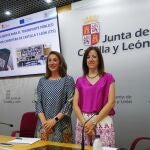 La consejera María González Corral presenta el proyecto junto a la directora de Transportes y Logística, Laura Paredes
