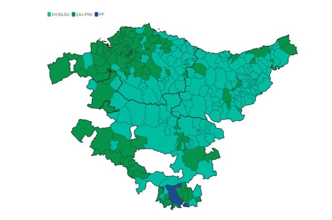 ¿Qué han votado tus vecinos? Los resultados de las elecciones en el País Vasco, municipio a municipio