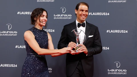 Xisca Perelló junto a Rafa Nadal.
