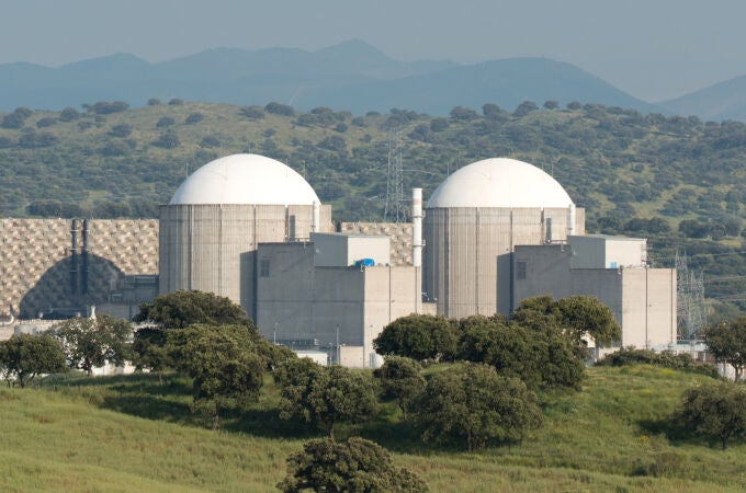 Almaraz nuclear power plant in the center of Spain.