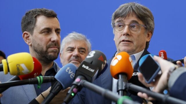 Toni Comín y Carles Puigdemont