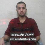 El rehén Hersh Goldberg-Polin durante el vídeo emitido por Hamás