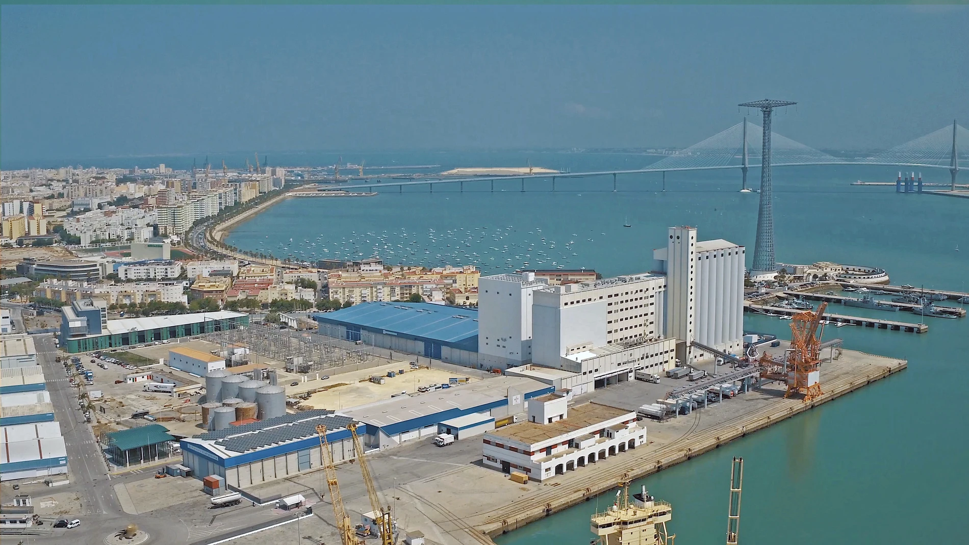 Vista de la Zona Franca de Cádiz