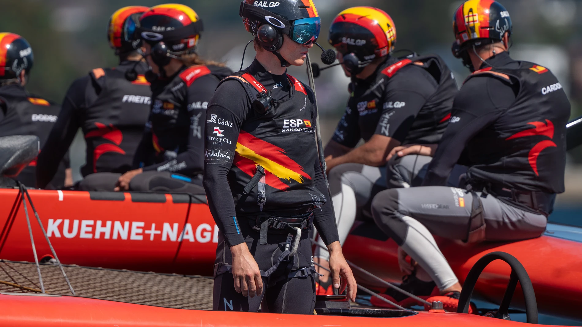 Florian Trittel y el equipo español de SailGP