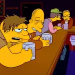 Una escena habitual en el bar de Moe