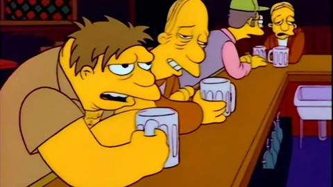 Una escena habitual en el bar de Moe
