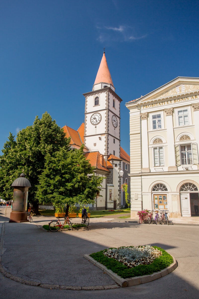 Iglesia de San Nicolás en Varazdin, Croacia.