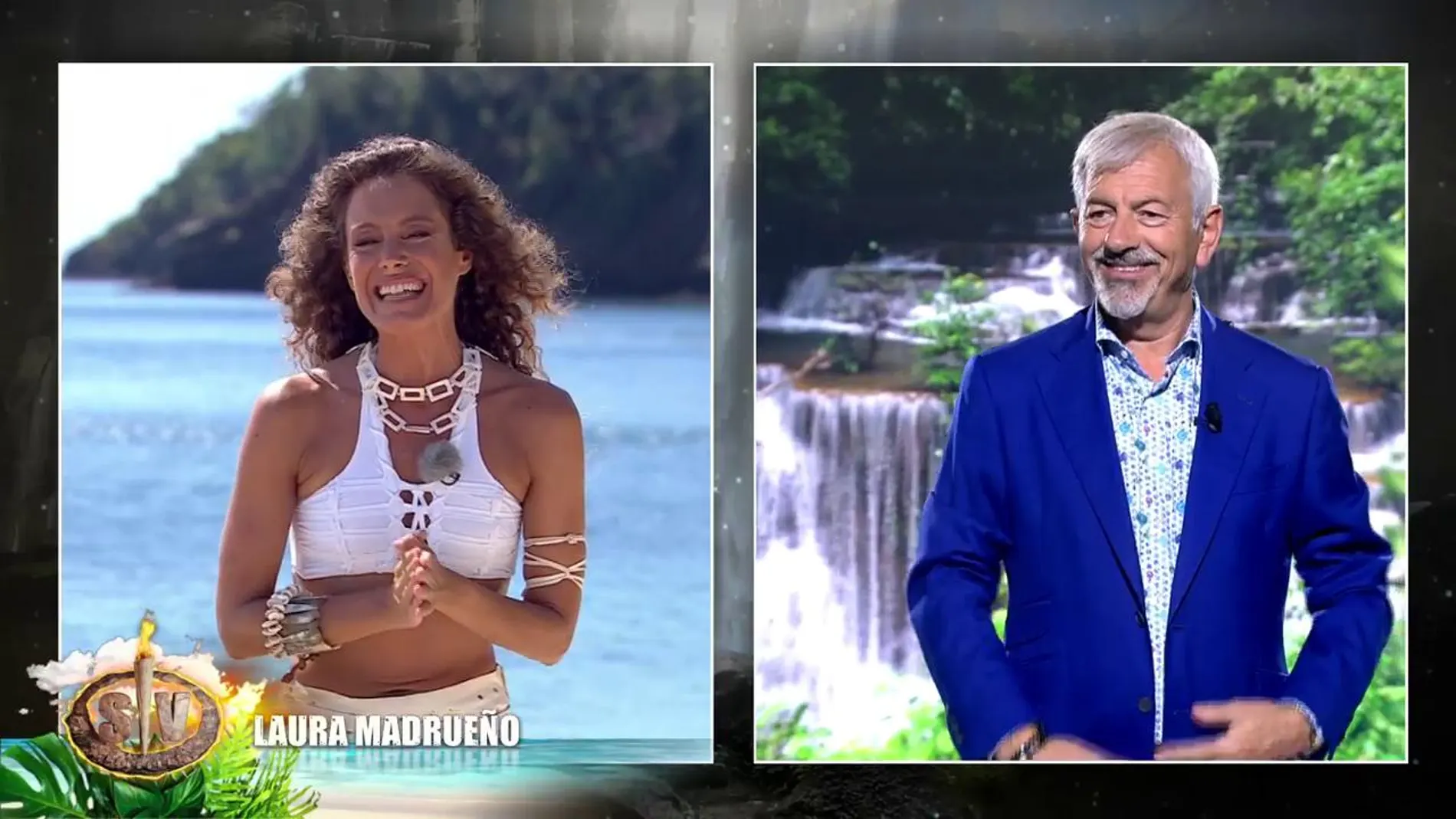 Laura Madrueño y Carlos Sobera, presentadores de 'Supervivientes 2024'