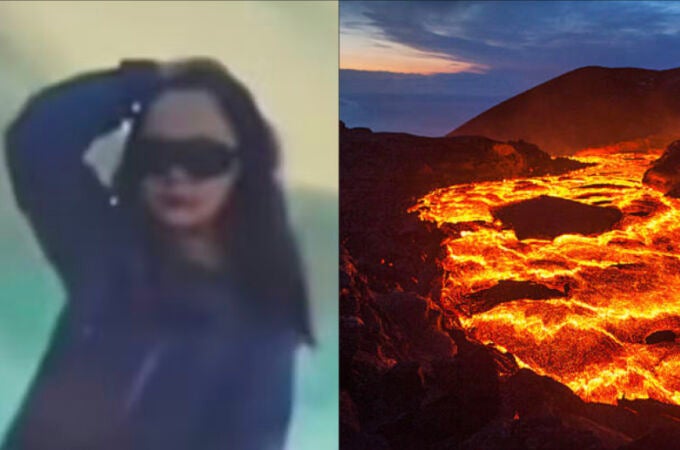 Los rescatistas tardaron más de dos horas en recuperar el cuerpo de Huang Lihong, de 31 años, dentro del volcán activo en Indonesia