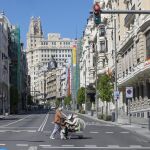 Imagen del centro de Madrid durante la pandemia de Covid-19