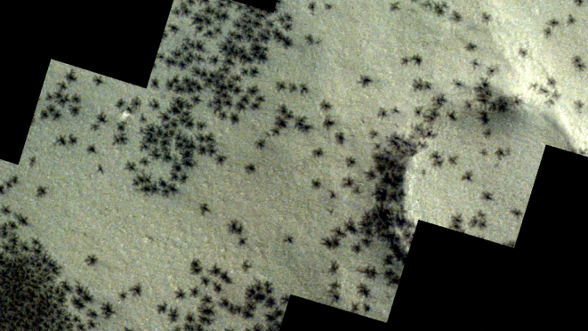 Qué son las 'arañas' que la Agencia Espacial Europea ha fotografiado en Marte.