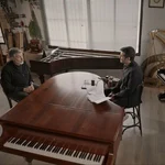 Emilio Aragón junto a Carlos del Amor en 'La Matemática del Espejo'