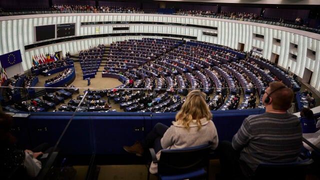 Celebración de la última sesión plenaria del Parlamento Europeo en la sede de Estrasburgo antes de la celebrac