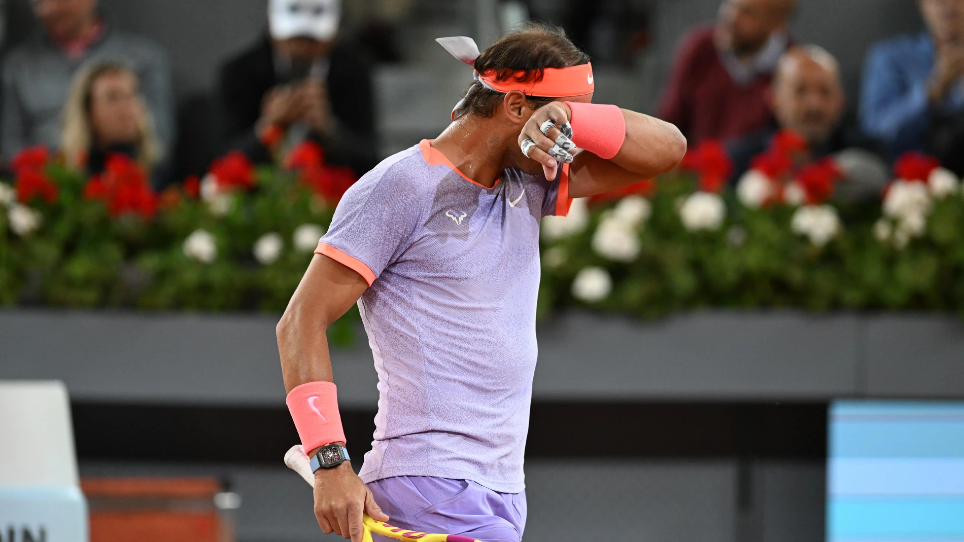 Rafa Nadal en el Mutua Madrid Open, a 27 de abril de 2024, en Madrid (España).FAMOSOS;REY;TENIS;RAFA NADALJosé Oliva / Europa Press27/04/2024