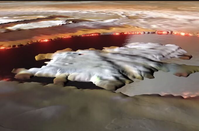 Imagen del lago Loki Patera, en Io.