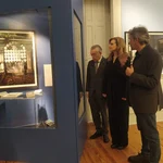 La viceconsejera Mar Sancho visita la exposición "Ciertos deslumbramientos" en el Palacio de la Isla de Burgos