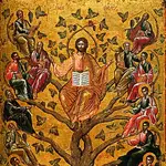 &quot;Cristo, la vid verdadera&quot;, icono griego del siglo XVI 