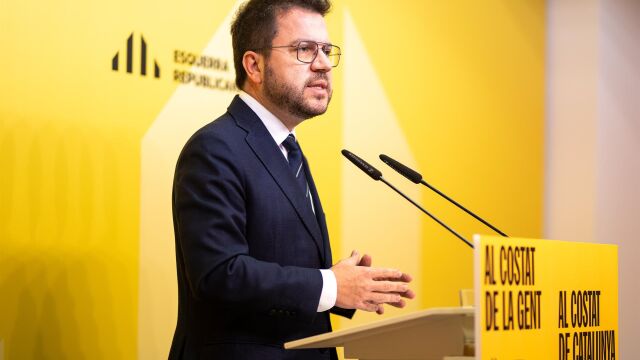 El presidente de la Generalitat, Pere Aragonès