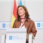 La conselleira, Ángeles Vázquez, en rueda de prensa. 