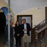 El alcalde de Lorca, Fulgencio Gil, visita las obras de rehabilitación del edificio situado en el centro del casco histórico