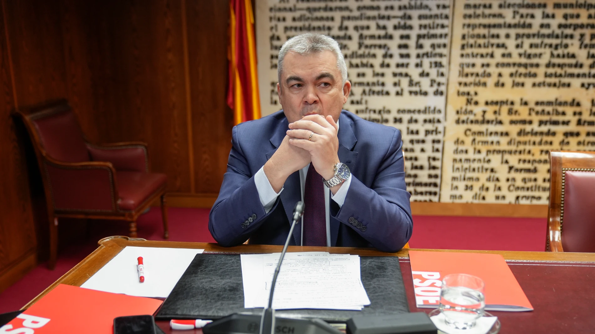 Santos Cerdan comparece en la comision de investigacion del Senado por el caso mascarillas.