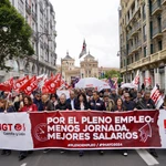 Manifestación de Valladolid con motivo del Día del Trabajador