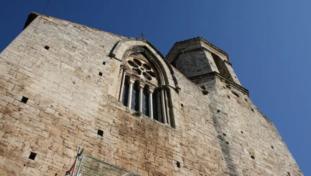 Rosetón gótico de la iglesia de Sant Vicenç