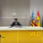 El portavoz del equipo de Gobierno del Ayuntamiento de Valencia, Juan Carlos Caballero
