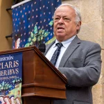 El consejero de Cultura, Turismo y Deporte, Gonzalo Santonja, asiste al acto de inauguración de la exposición ''De Claris Mulieribus: santas, mártires, sabias...''.