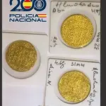 Algunas de las monedas que se han incautado