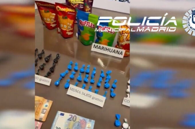 Detenido por distribuir droga en bolsas de snacks de conocidas marcas