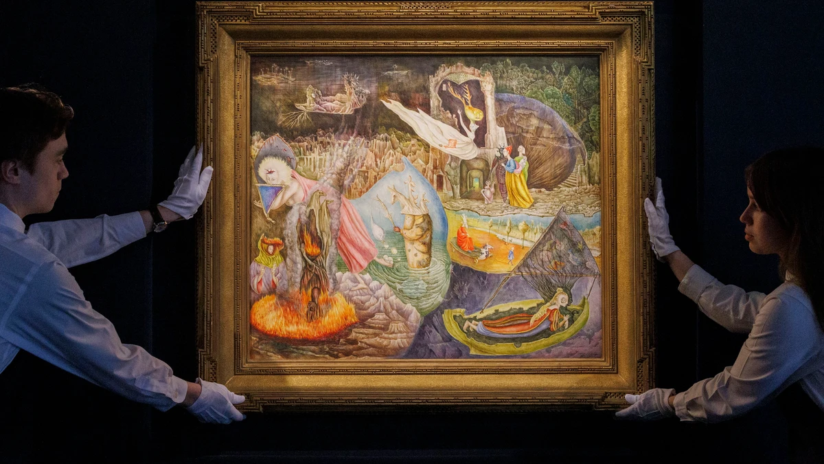 Una fantasía surrealista de Leonora Carrington arrasa en subasta y la coloca entre las grandes
