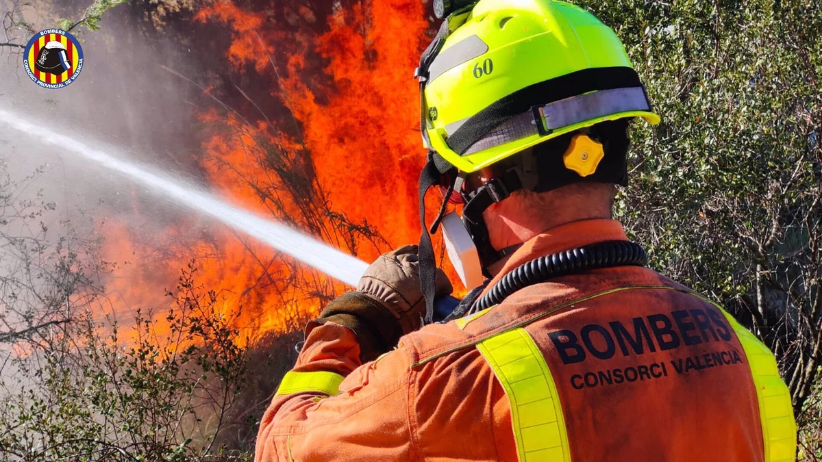 Extinguido el incendio de Riba-roja (Valencia), que se declaró el pasado sábado