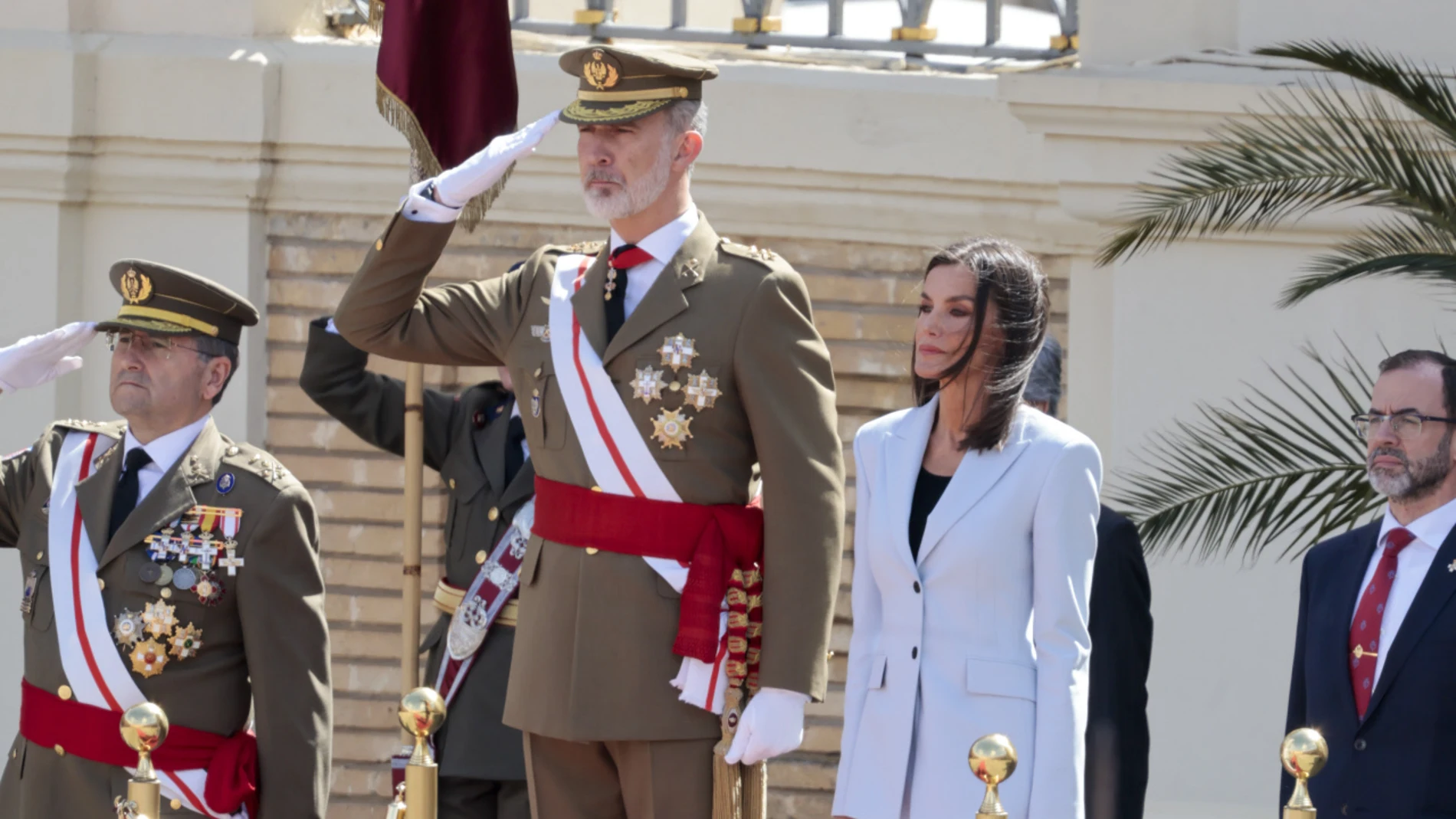 La Reina Letizia en la jura de bandera