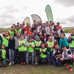 Participantes en el Zangarun solidario de Zamora 