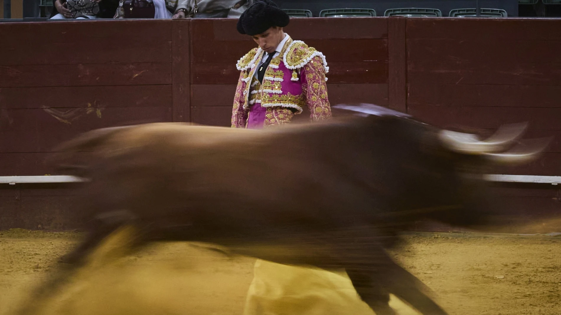 El torero Ginés Marín en el Palacio de Toros de Vistalegre.