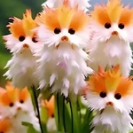La estafa de las flores con “cara de gatito” que venden en Internet: no existen y las imágenes están hechas con IA.