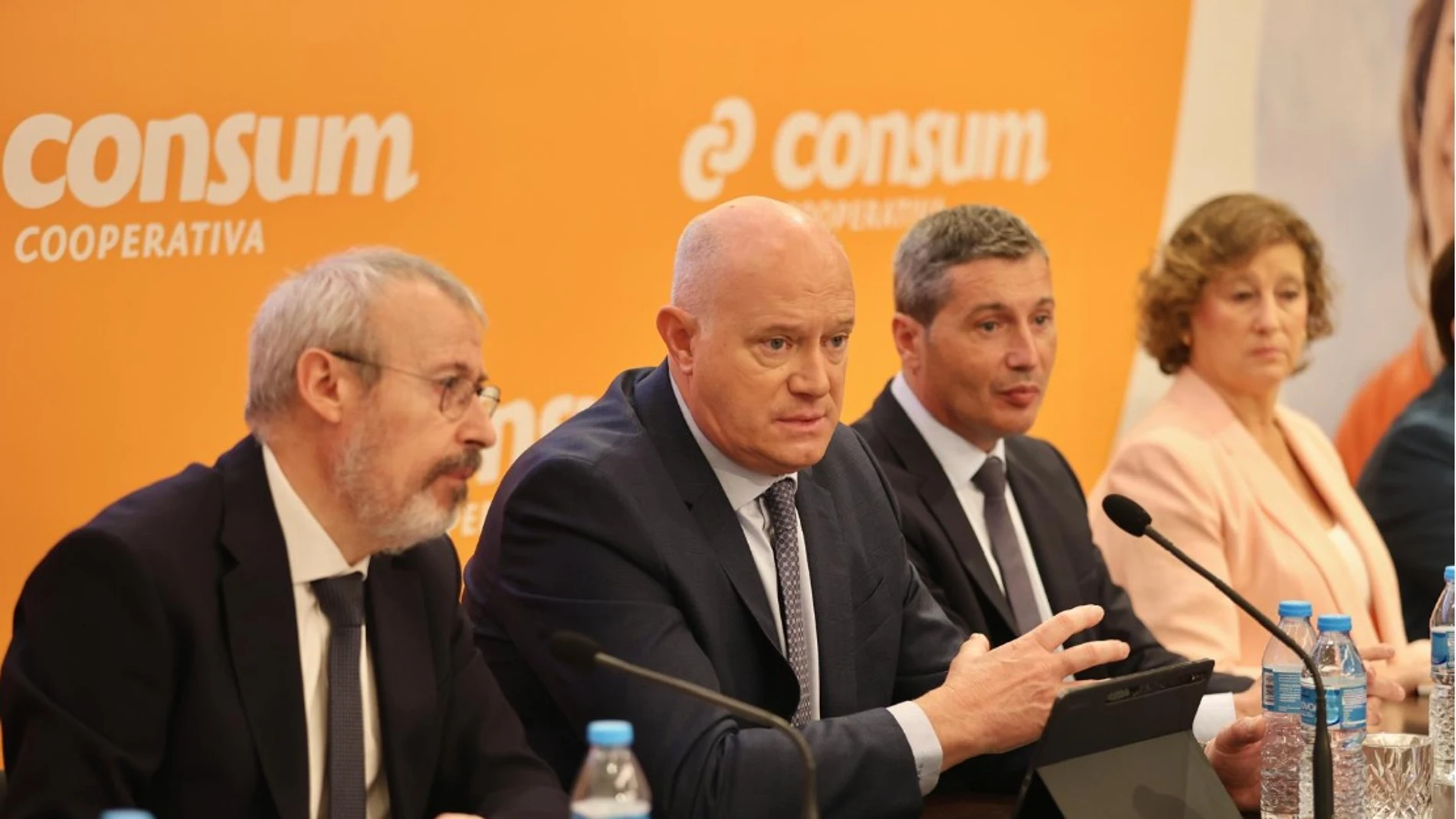 El director general de Consum, Antonio Rodríguez Lázaro, ha presentado hoy los resultados de la cooperativa
