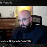 Sacerdote toledano Francisco José Delgado durante la tertulia digital de la Sacristía de La Vendée
