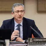 El gobernador del Banco de España, Pablo Hernández de Cos comparece en la Comisión de Economía del Congreso