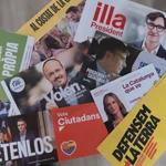 Papeletas de voto para las elecciones catalanas del 12M