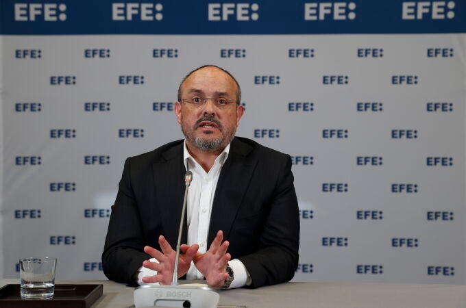 Rueda de prensa de Alejandro Fernández (PPC) en la sede de EFE