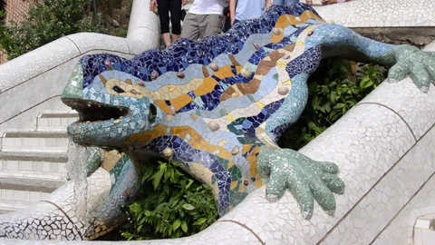 El emblemático dragón del parque