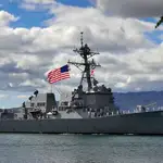 El destructor USS Halsey